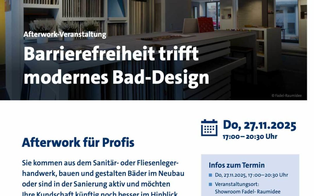 Barrierefreiheit trifft modernes Bad-Design